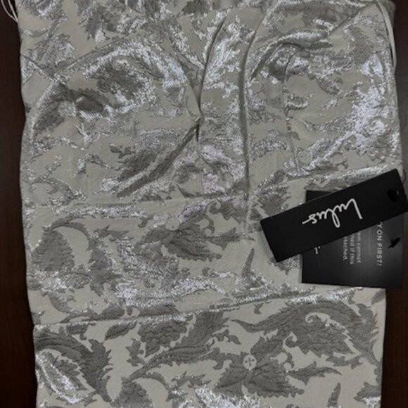 NWT Lulus Can't Refuse White Jacquard Ruffled Mini Dress - Picture 6 of 8